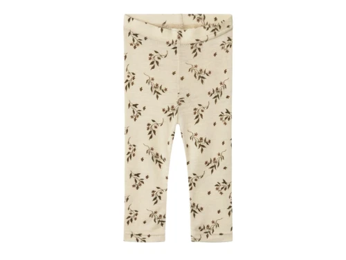 Lil Atelier sandshell printet legging merinould/modal